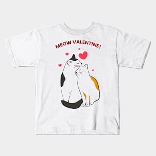 MEOW VALENTINE! Kids T-Shirt